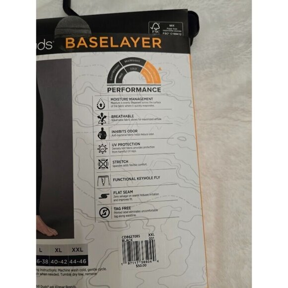 Mens Cuddl Duds Heavyweight X Fleece Performance Base Layer Thermal Pants XXL - Picture 6 of 10